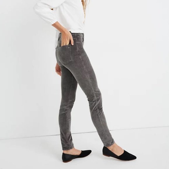 Madewell Gray Corduroy Stretchy Skinny Jeans Womens Size 27 x 32 - Picture 9 of 9